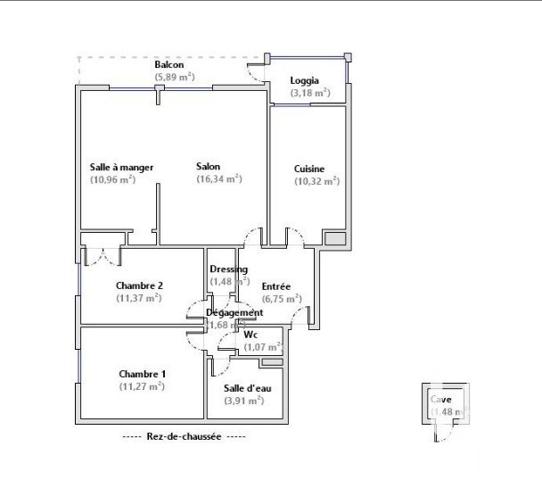 Appartement à vendre 4 pièces 75 m² Romans-sur-Isère
