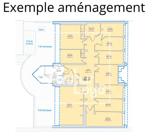 Bureaux à louer 163 m² Montpellier centre avec rénovation complète