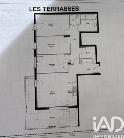 Appartement à vendre 4 pièces 78,5 m² Trappes