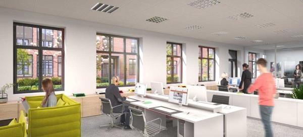 Bureaux à louer à Argenteuil avec grande hauteur sous plafond et parking