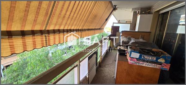 2 pièces traversant avec terrasse, garage et cave