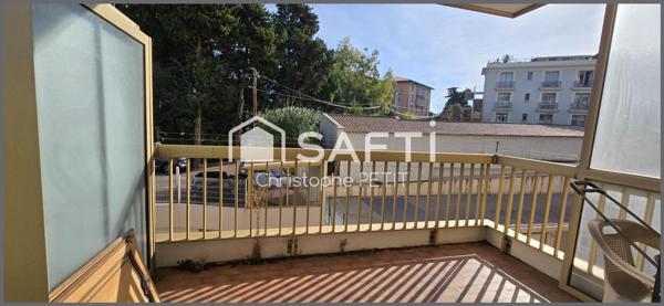 2 pièces traversant avec terrasse, garage et cave