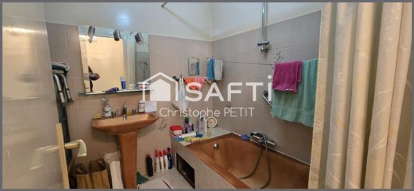 2 pièces traversant avec terrasse, garage et cave