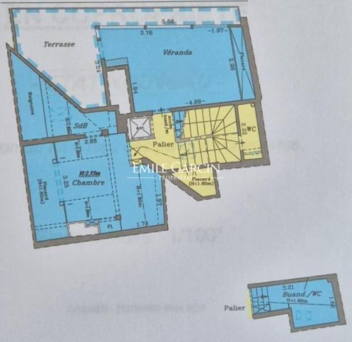 A vendre - appartement duplex - 126 m²  - Terrasse -  Paris - 75006 - Quai des Grands Augustins