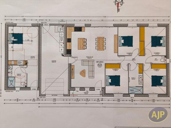 Maison à vendre Montaigu - 6 pièces, 137m² avec 4 chambre(s) à 297 000€ - AJP Immobilier Montaigu