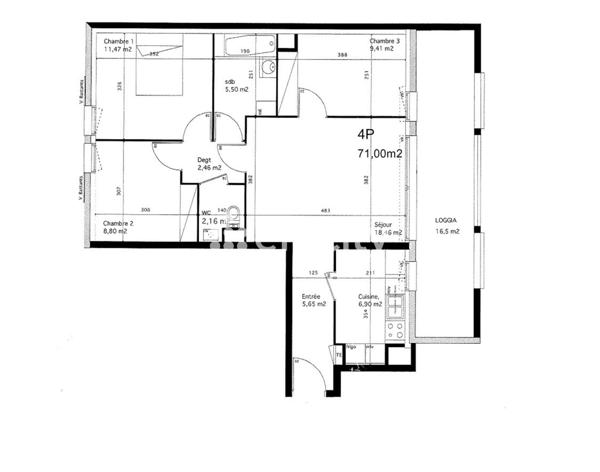 Appartement 4 pièces - 71 m² Exclusivité efficity