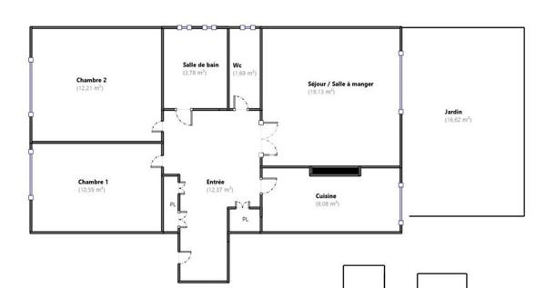 Appartement 3 pièces - 69 m² Exclusivité efficity