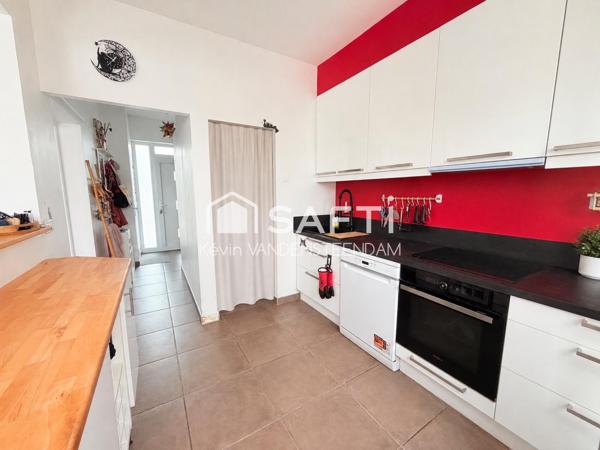 WATTRELOS – MAISON 3 CH – JARDIN – GARAGE DE 41 M²