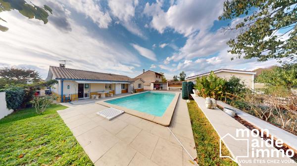 HAUT-FLOIRAC – MAISON FAMILIALE DE PLAIN-PIED, 4 CHAMBRES, PISCINE ET GARAGE