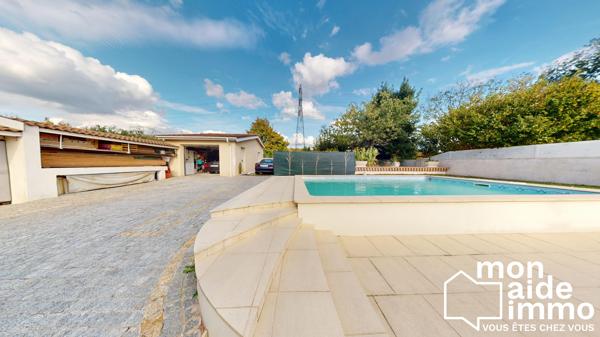 HAUT-FLOIRAC – MAISON FAMILIALE DE PLAIN-PIED, 4 CHAMBRES, PISCINE ET GARAGE