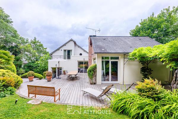 Villa d’architecte bois et brique dans un écrin de nature préservé à Soisy sous Montmorency