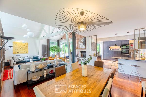 Villa d’architecte bois et brique dans un écrin de nature préservé à Soisy sous Montmorency