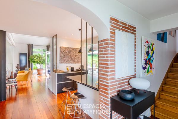 Villa d’architecte bois et brique dans un écrin de nature préservé à Soisy sous Montmorency