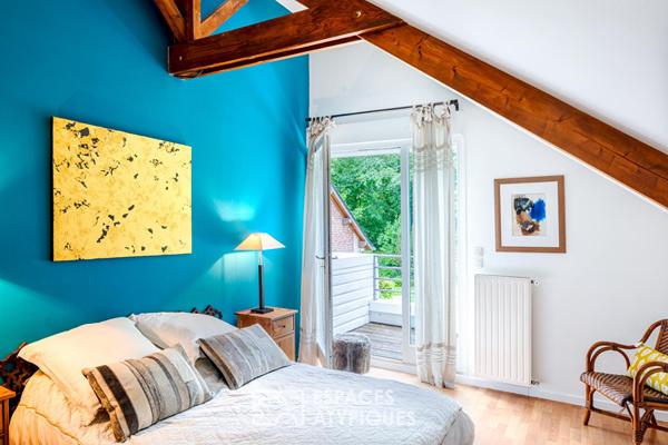 Villa d’architecte bois et brique dans un écrin de nature préservé à Soisy sous Montmorency