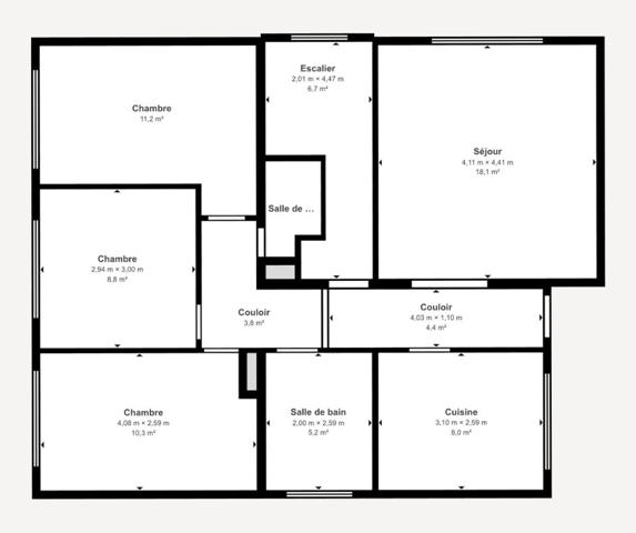 Maison à LARDY de 73m² sur sous-sol total