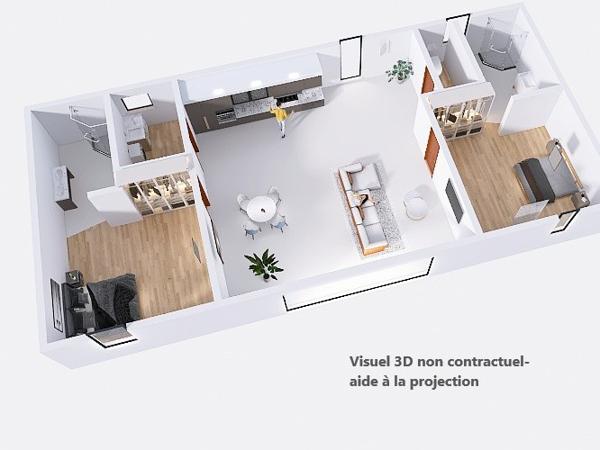 Maison 3 pièces - 72 m²