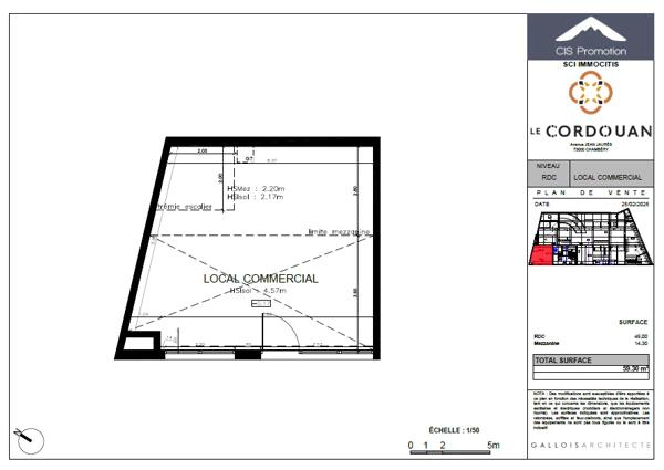 Bureau à vendre à Chambéry (73000)