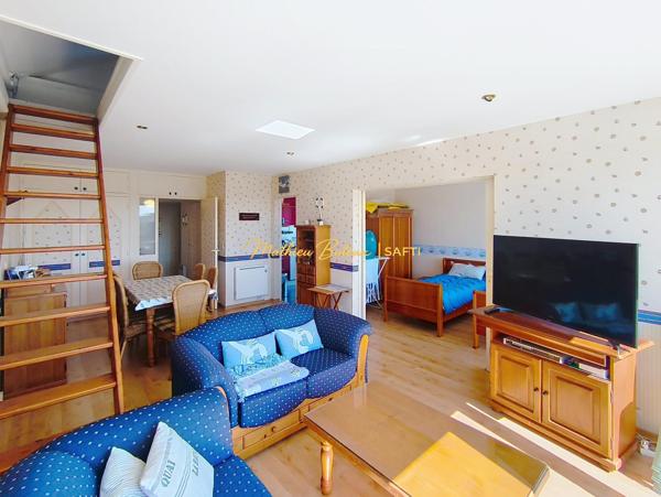 T3 vue mer, 9 couchages, garage, à 200m plage