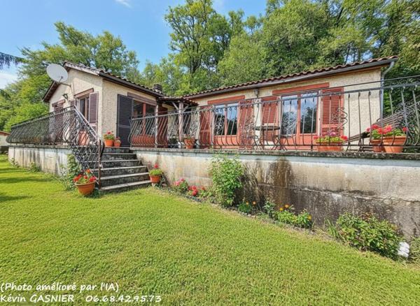 SIREUIL (16440) : Maison de plain pied de 109m2 + garage