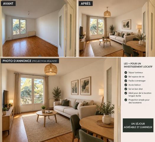Appartement à SAINT-ETIENNE, 42100 - 3 pièces 53m²