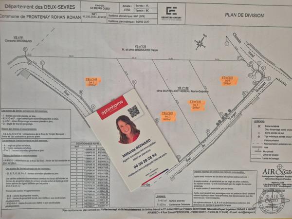 Terrain de 1488m² à 52080€ HAI, FRONTENAY ROHAN ROHAN (79)