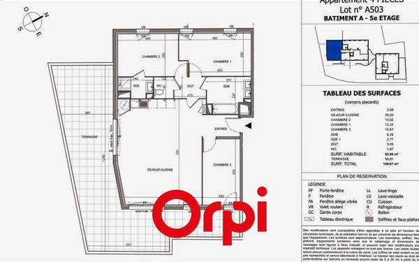 Appartement à vendre    4 pièces • 92,86 m2 La Seyne-sur-Mer