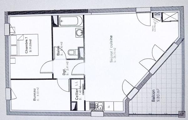 Achat appartement Blagnac - 3 pièce(s) - 55 m² - 220 000 €