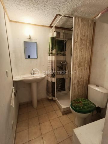 Situé au Bousquet-d'Orb, entre Bédarieux et Avène, cet immeuble composé de deux logements indépendants constitue une belle opportunité pour un investissement locatif, une résidence principale avec revenu complémentaire ou un projet de location saisonnière.

** Maison principale – Environ 60 m² **

La maison, habitable immédiatement, s'ouvre sur une agréable terrasse ombragée par une vigne.
Elle comprend :
Salon de 15 m²
Cuisine de 8,5 m²
Chambre de 10,5 m² en rez-de-chaussée
Salle d'eau
Grande chambre de 13,5 m²
Pièce lumineuse de 10 m² pouvant servir de bureau, dressing ou chambre d'appoint.

Quelques travaux sont à prévoir pour dégager le plein potentiel de cette maison.

** Studio indépendant – Environ 20 m² **

Accessible par une entrée indépendante, il comprend :
Salle d'eau avec WC
Pièce de vie avec cuisine ouverte (16 m²)
Mezzanine avec espace nuit et rangements.

Le studio est exploitable immédiatement et offre un potentiel locatif estimé à partir de 5 000 € par an.

Les plus :
Deux logements indépendants.
Toiture de la maison refaite
Trois caves en sous-sol.
Jardinet non attenant situé en face de la maison.
Faible taxe foncière.
Secteur touristique recherché.
Un emplacement privilégié

Le Bousquet-d'Orb offre tous les commerces et services du quotidien : écoles maternelle et primaire, boulangerie, supérette, pharmacie, bureau de tabac, bar, caviste, garage automobile et professionnels de santé.
La commune bénéficie également de la proximité de la station thermale d'Avène, générant une forte demande locative, ainsi que du Parc naturel régional du Haut-Languedoc et de ses nombreuses activités de pleine nature.

À noter : stationnement gratuit à proximité immédiate et possibilité de louer un garage à quelques mètres.

Prix : 95 000 € Honoraires d'Agence Inclus (HAI).

Un bien offrant un excellent potentiel de valorisation, idéal pour un investissement locatif ou un projet de vie avec revenu complémentaire.