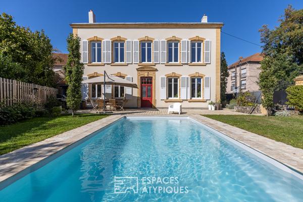 Maison lorraine rénovée avec piscine