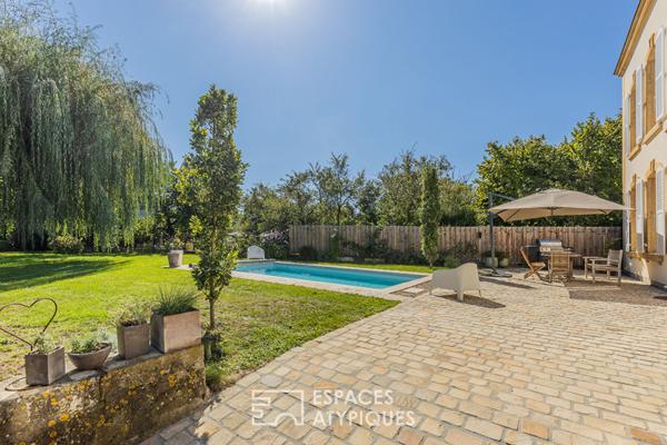 Maison lorraine rénovée avec piscine