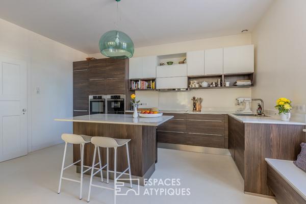 Maison lorraine rénovée avec piscine