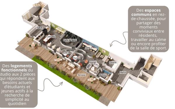 Appartement à vendre    2 pièces • 36,90 m2 Metz