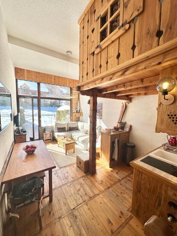 Duplex skis aux pieds, terrasse et jardin plein sud