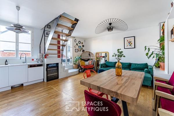 Duplex rénové place de l’Eglise à Rueil-Malmaison