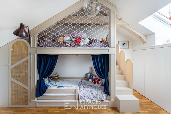 Duplex rénové place de l’Eglise à Rueil-Malmaison