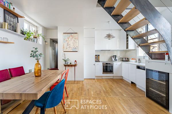 Duplex rénové place de l’Eglise à Rueil-Malmaison