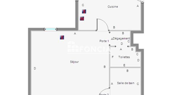 Location Studio 26.57 m² - Montluçon 03100