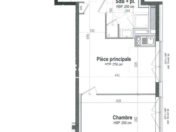 Location Appartement 2 pièces 39.4 m² - 229 A 241 RUE DE SAINT-MALO Rennes 35000