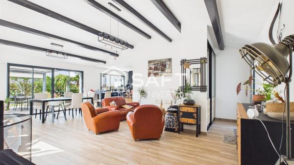 Maison plain-pied 133M2, 3 chambres, bureau, garage, jardin