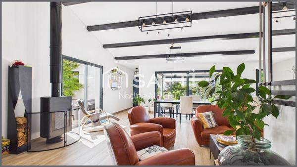 Maison plain-pied 133M2, 3 chambres, bureau, garage, jardin