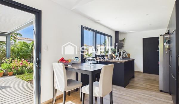 Maison plain-pied 133M2, 3 chambres, bureau, garage, jardin
