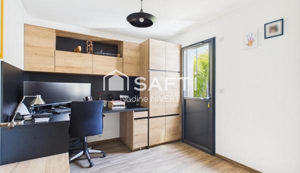 Maison plain-pied 133M2, 3 chambres, bureau, garage, jardin