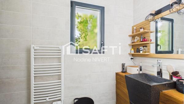 Maison plain-pied 133M2, 3 chambres, bureau, garage, jardin