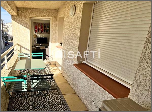 Coquet appartement 3 pièces avec terrasse - Canet plage centre