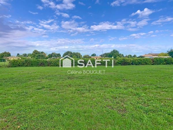 Magnifique terrain plat à bâtir