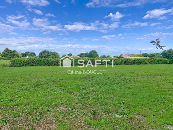 Magnifique terrain plat à bâtir