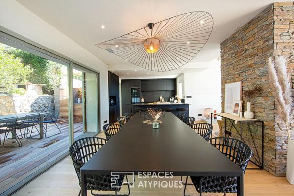 Villa vue rade sur les pentes du Faron