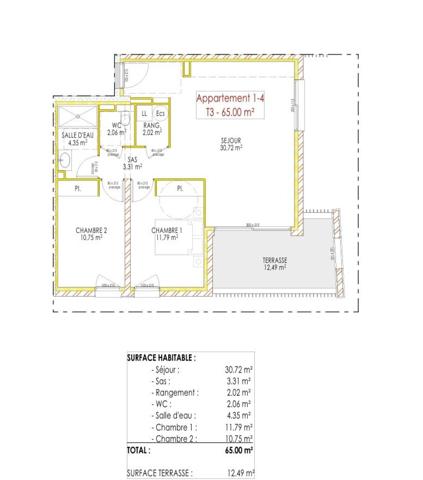 ARGELÈS-SUR-MER – Vente en VEFA T3 AVEC TERRASSE