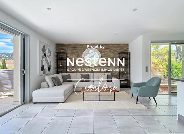 Appartement 3 pièces au calme au premier et dernier étage d'une copropriété intimiste avec stationnement et garage