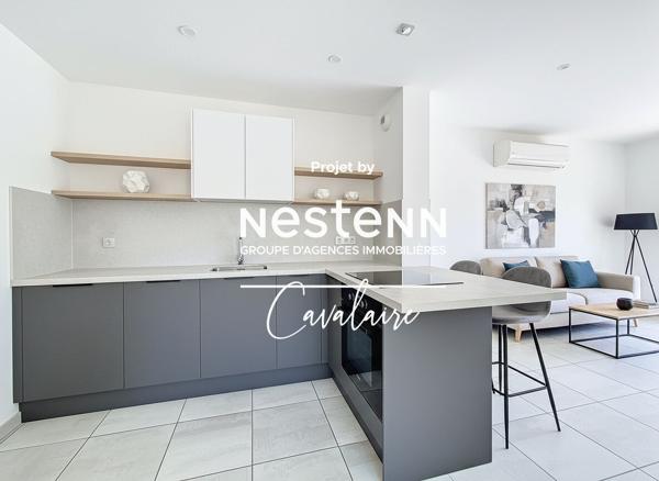 Appartement 3 pièces au calme au premier et dernier étage d'une copropriété intimiste avec stationnement et garage